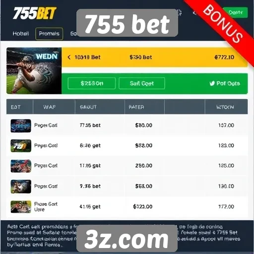 Ofertas promocionais e bônus do 755 bet